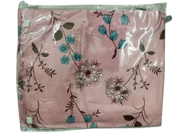 Pink_Cotton_Bedsheet_With_Pillow_Cover_For_Bedroom