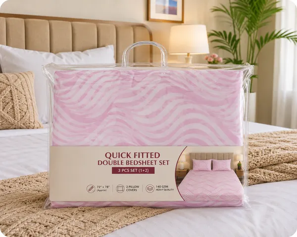 Pink_Cotton_Bedsheet_With_Pillow_Cover_For_Bedroom