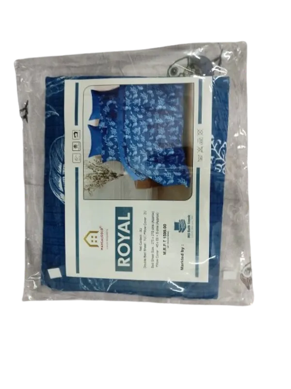Blue_Cotton_Bedsheet_With_Pillow_Cover_For_Bedroom