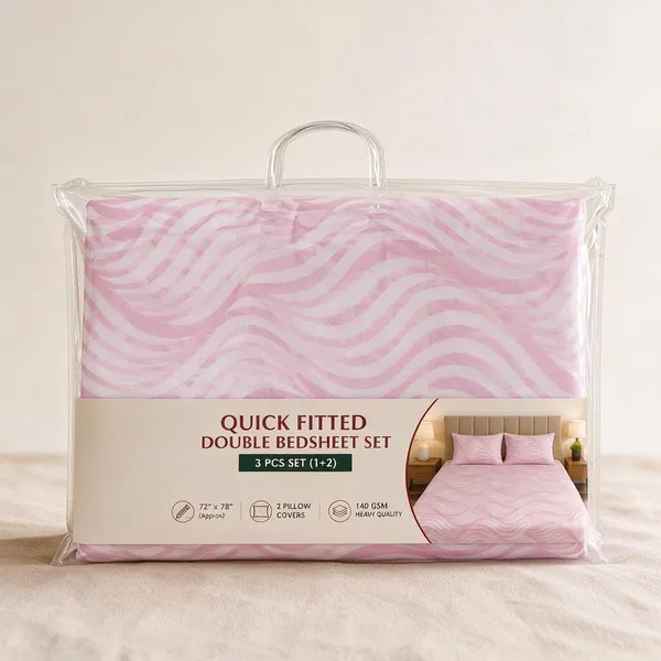 Pink_Cotton_Bedsheet_With_Pillow_Cover_For_Bedroom