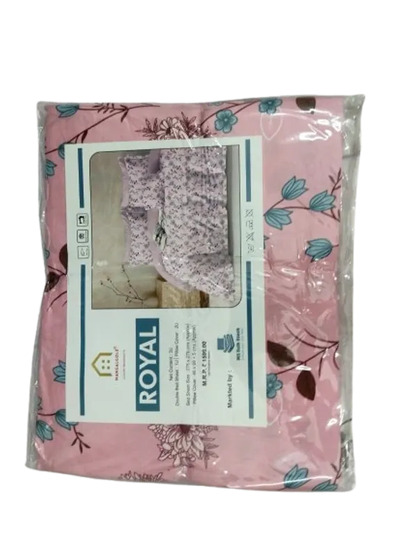 Pink_Cotton_Bedsheet_With_Pillow_Cover_For_Bedroom