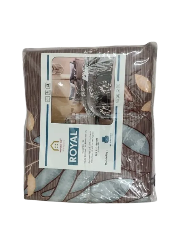 Brown_Cotton_Bedsheet_With_Pillow_Cover_For_Bedroom