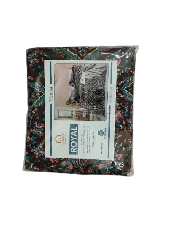 Brown_Cotton_Bedsheet_With_Pillow_Cover_For_Bedroom
