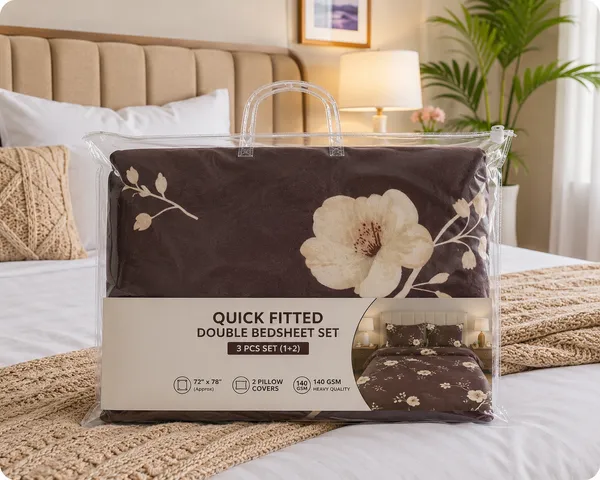 Brown_Cotton_Bedsheet_With_Pillow_Cover_For_Bedroom