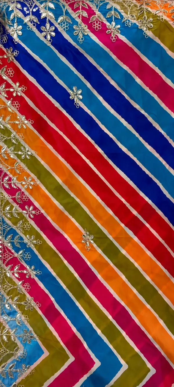 Multicolour_Blue_HO_Silk_Lehriya