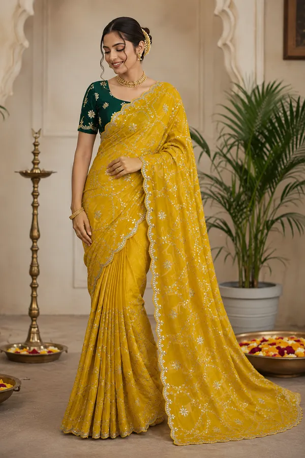 Mustard_yellow_HO_Silk_Saree