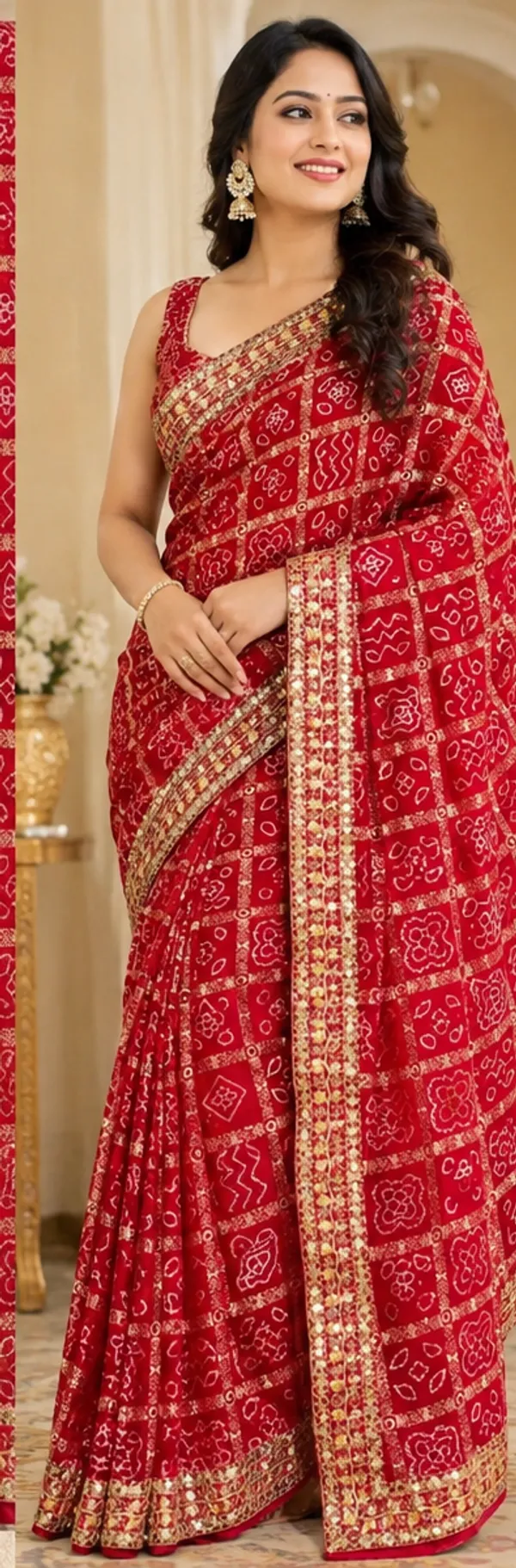 Red_Garchola_Saree