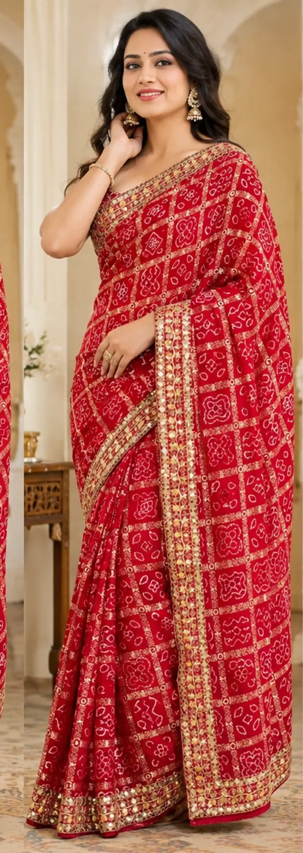 Red_Garchola_Saree
