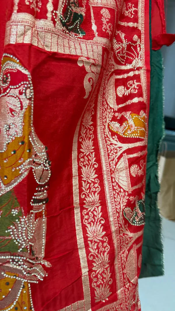 Red_Silk_Karvachauth_Saree