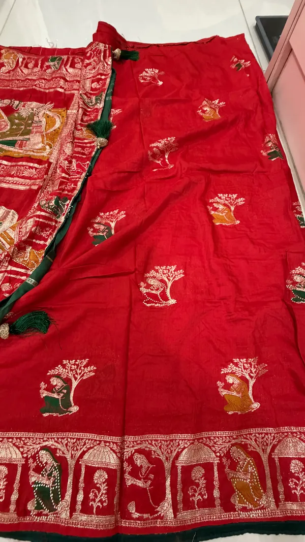 Red_Silk_Karvachauth_Saree