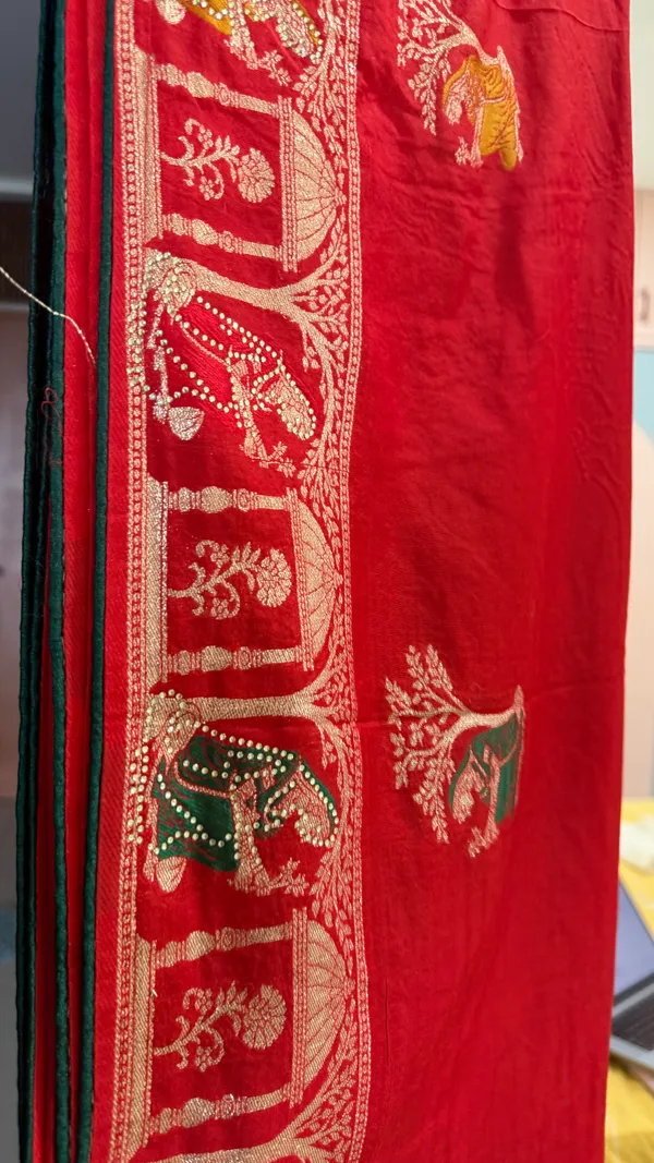 Red_Silk_Karvachauth_Saree