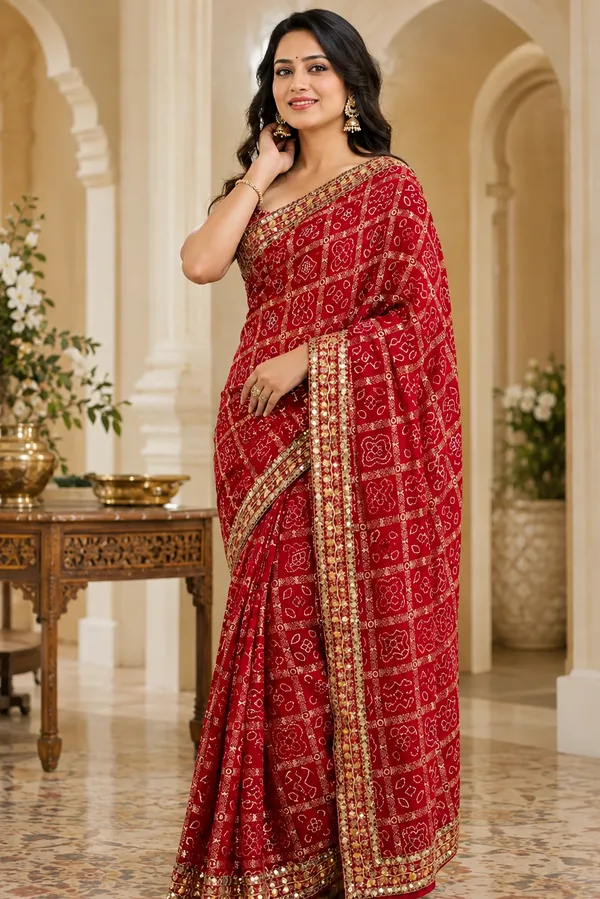 Red_Garchola_Bandhani_Print_Saree_5.5_mtr_with_.80_mtr_Blouse
