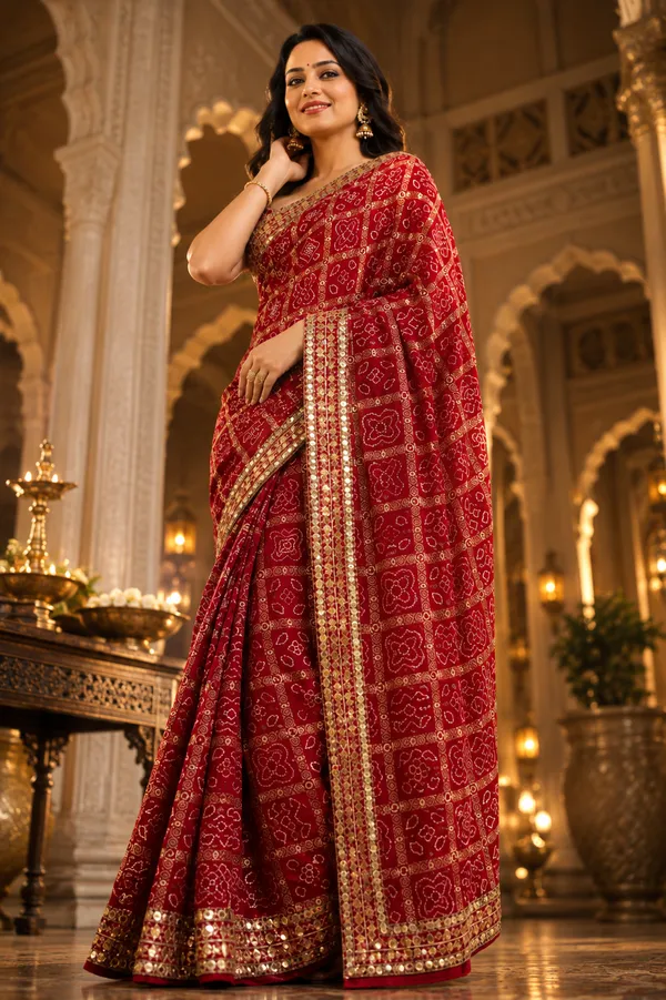 Red_Garchola_Bandhani_Print_Saree_5.5_mtr_with_.80_mtr_Blouse
