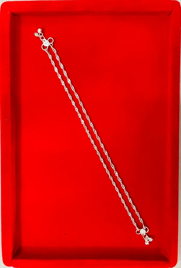 Silver_Tone_Double_Layer_Chain_Anklet_For_Women_Pack_Of_3