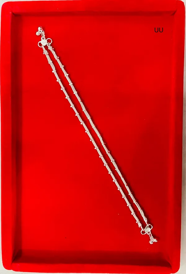 Silver_Double_Layer_Beaded_Chain_Anklet_For_Women_Pack_Of_2