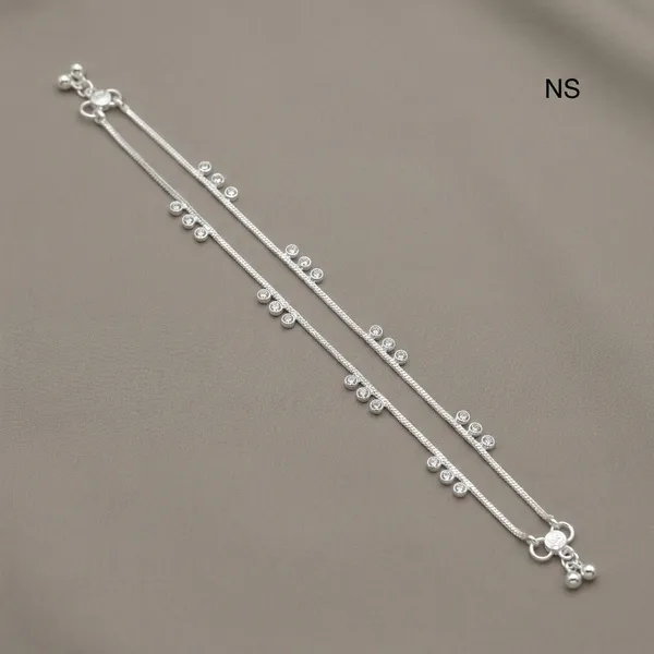 Silver_Tone_Beaded_Link_Chain_Anklet_For_Women_Pack_Of_2