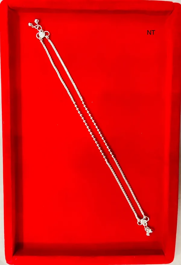 Silver_Double_Layer_Chain_Anklet_For_Women_Pack_Of_2