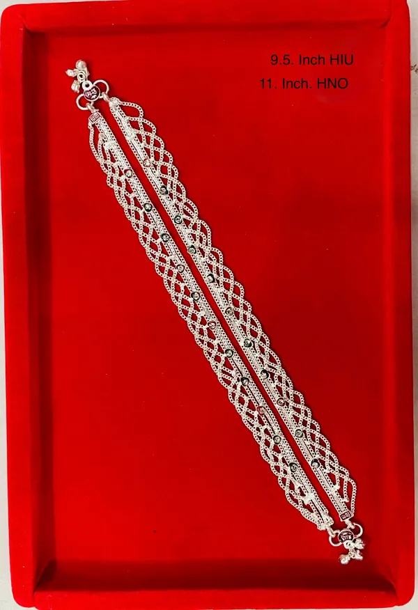 Silver_Metal_Braided_Chain_Anklet_For_Women
