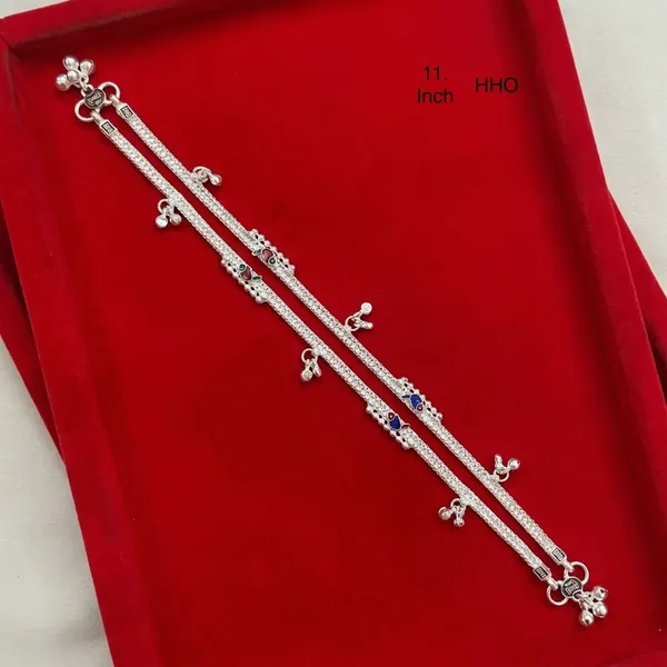 Silver_Tone_Traditional_Stone_Charm_Anklet_Pair_For_Women