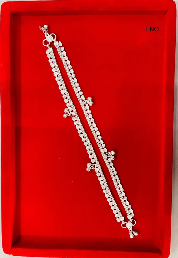 Silver_Tone_Floral_Charm_Chain_Anklet_Pair_For_Women