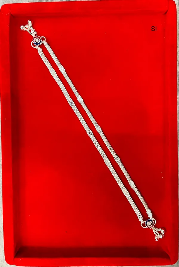 Silver_Tone_Floral_Double_Chain_Anklet_For_Women_Pack_Of_2