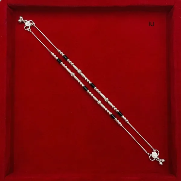 Black_And_Silver_Tone_Beaded_Double_Strand_Anklet_For_Women_Pack_Of_3