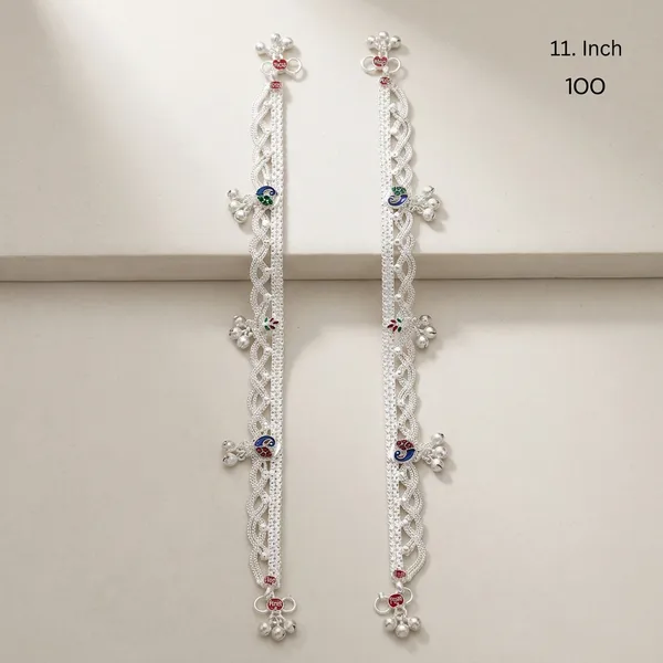 Silver_Metal_Floral_Braided_Waist_Belt_For_Women