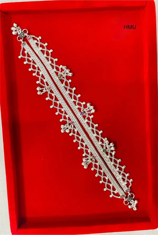Silver_Tone_Traditional_Lattice_Floral_Payal_Anklet_For_Women