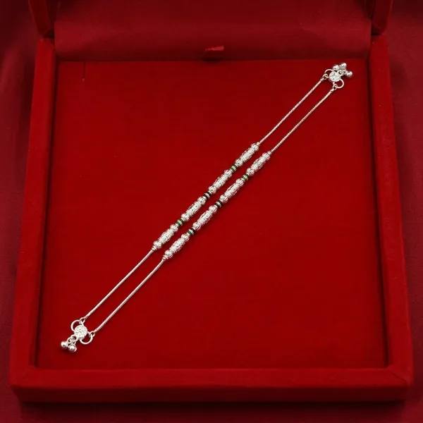 Silver_Beaded_Clasp_Chain_Anklet_For_Women_Pack_Of_3