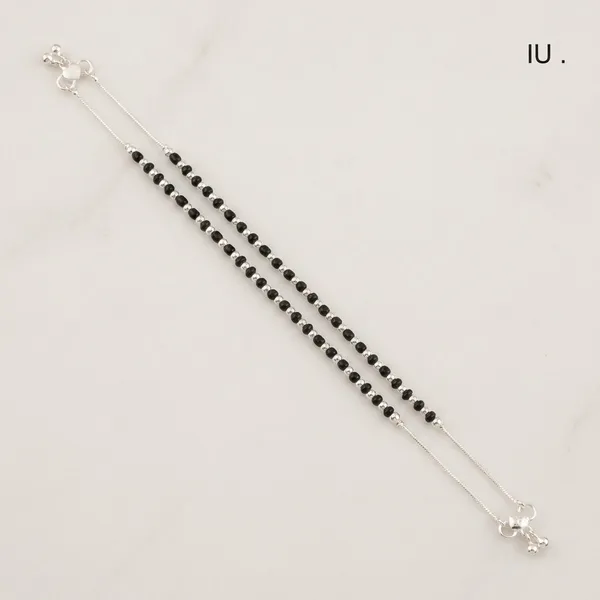 Black_Beaded_Double_Strand_Anklet_For_Women_Pack_Of_3