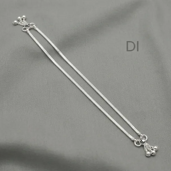 Silver_Metal_Double_Chain_Anklet_For_Women_Pack_Of_2