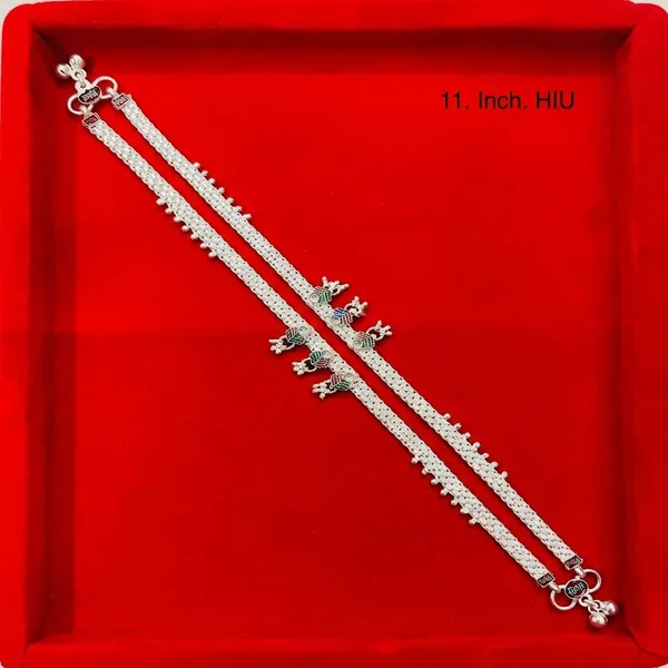 Silver_Metal_Layered_Chain_Charm_Anklet_For_Women