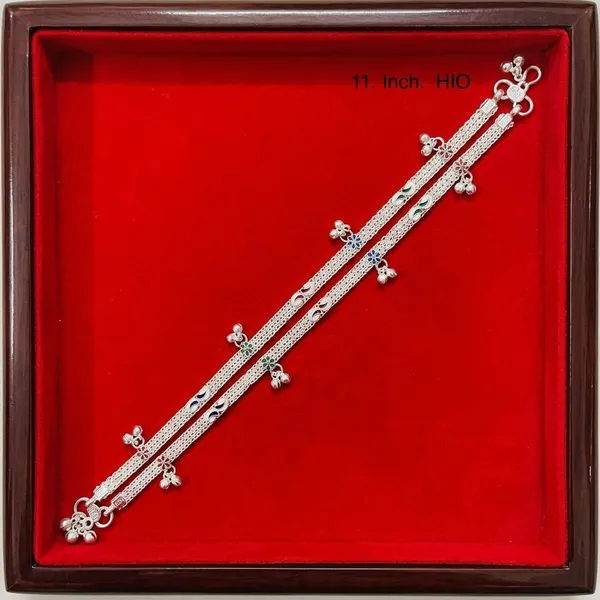 Silver_Metal_Floral_Charm_Chain_Anklet_For_Women