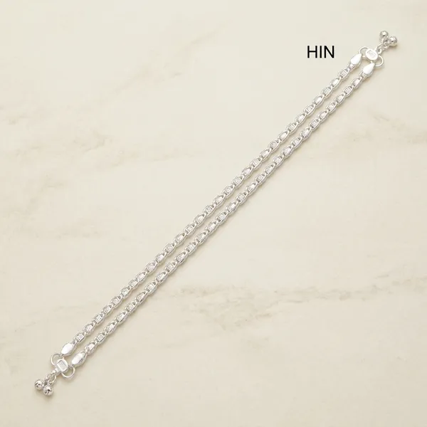 Silver_Double_Strand_Oval_Link_Chain_Anklet_For_Women