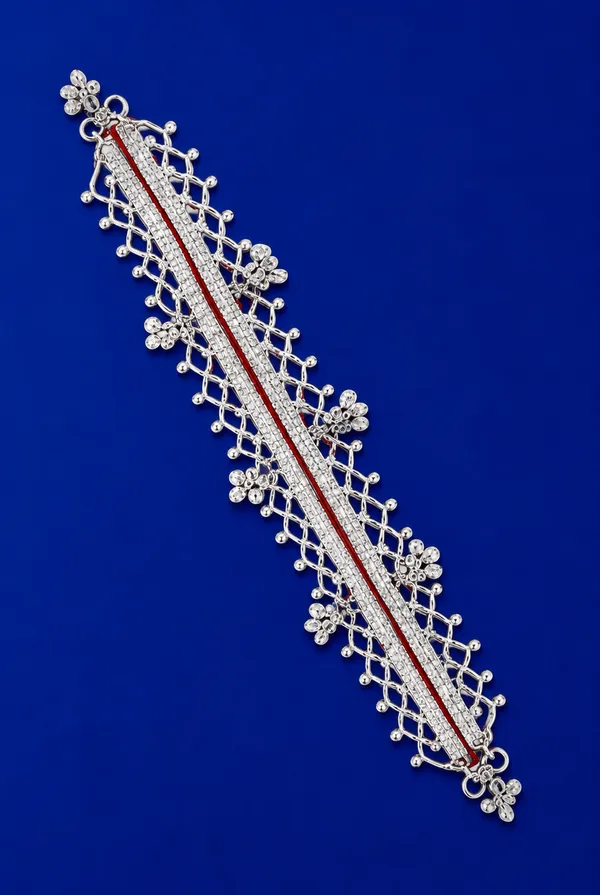 Silver_Tone_Traditional_Lattice_Floral_Payal_Anklet_For_Women
