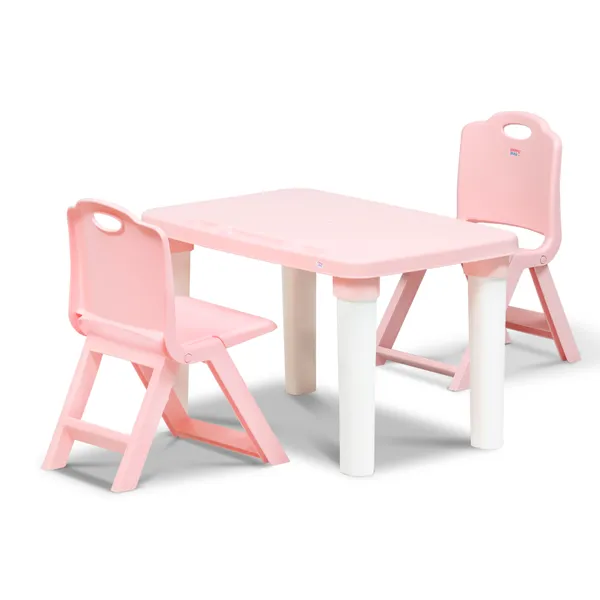 Table_and_double_folding_chair_Pink