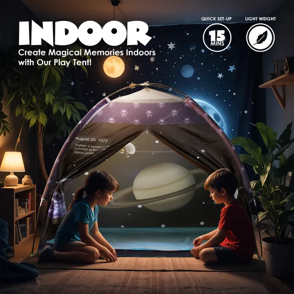Kids_Play_Tent_House_|_Foldable_&_Lightweight_Indoor/Outdoor_Playhouse_|_Water-Repellent,_Easy_Assembly_&_Portable_Storage_Pouch_|_Ideal_For_2+_Years_Boys_&_Girls_(Planet)