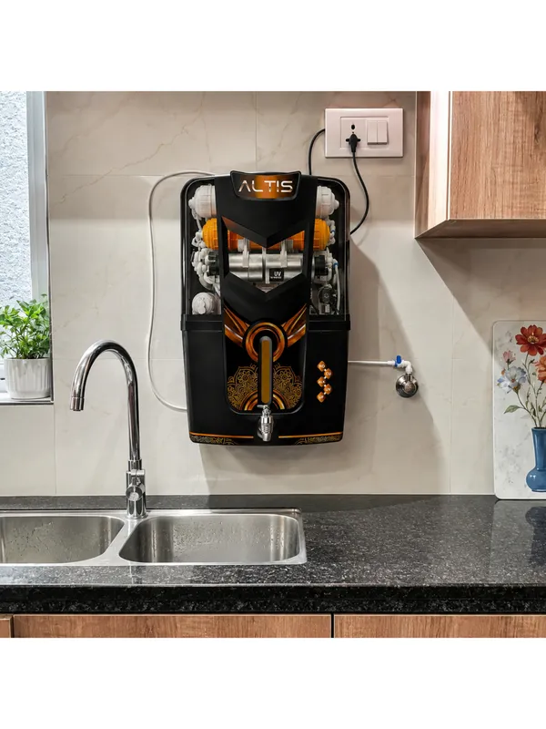 Abs_Plastic_Modern_Black_Ro_UV_Wall_Mount_Water_Purifier