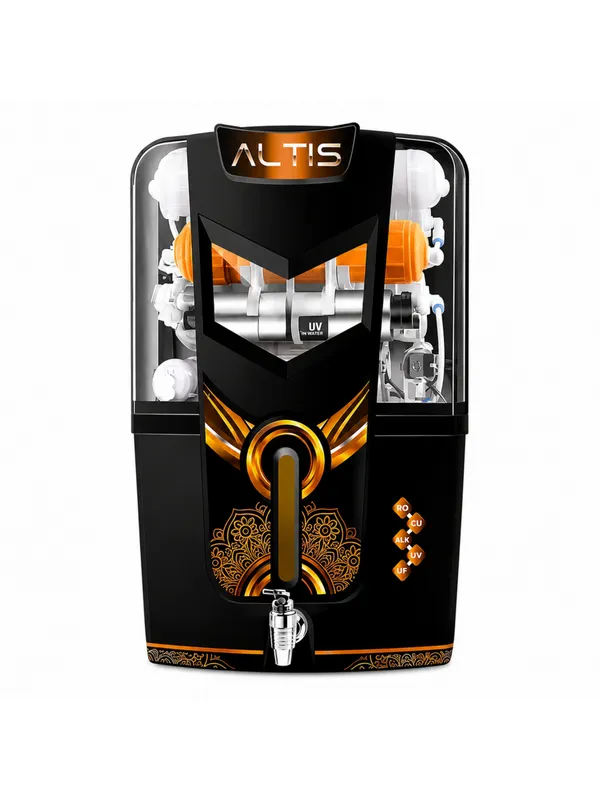 Abs_Plastic_Modern_Black_Ro_UV_Wall_Mount_Water_Purifier