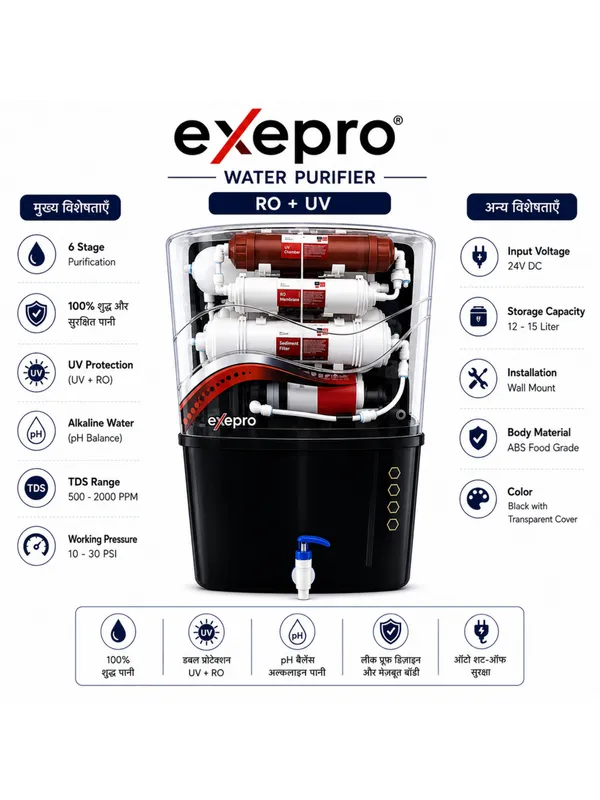 Abs_Plastic_Modern_Black_Ro_UV_12_Litre_Wall_Mount_Water_Purifier