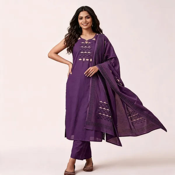 Purple_Cotton_Straight_Embroidered_Kurta_Pant_Set_For_Women