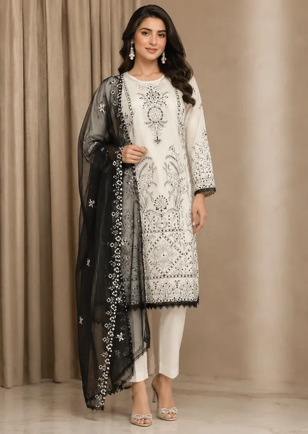 Ivory_Cotton_Slub_Straight_Embroidered_Kurta_Set_For_Women