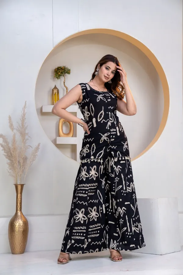 Black_Cotton_Printed_Wide_Leg_Divider_Set_For_Women