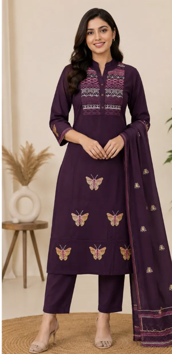 Purple_Cotton_Straight_Embroidered_Kurta_Suit_Set_For_Women