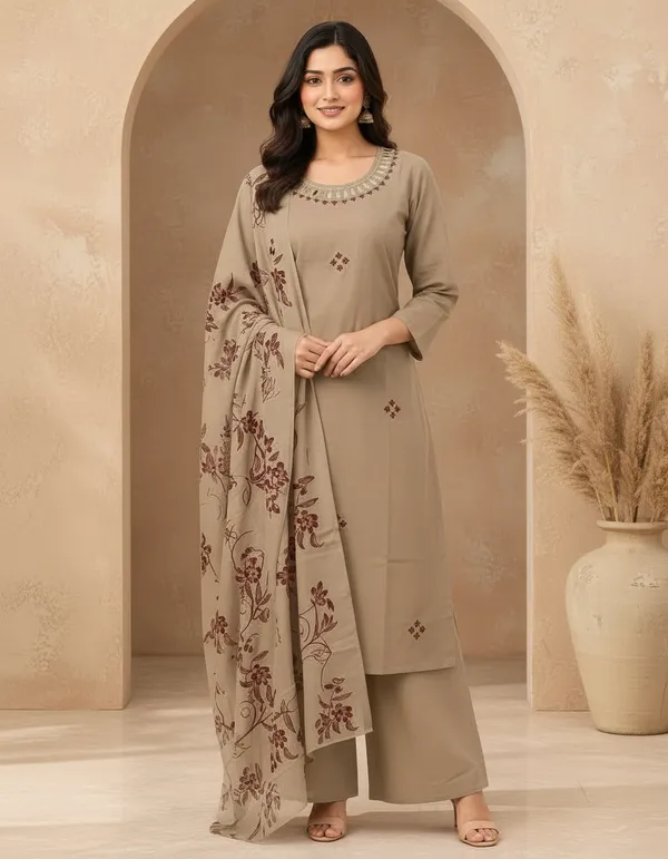 Beige_Cotton_A_Line_Kurta_Set_For_Women