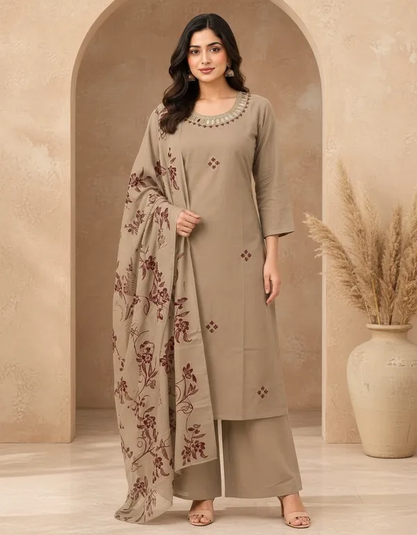 Beige_Cotton_A_Line_Kurta_Set_For_Women