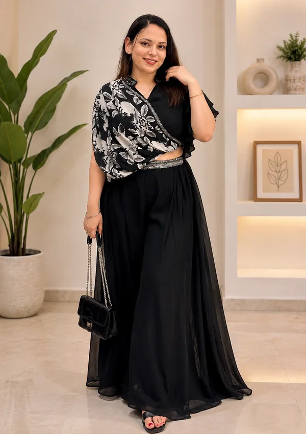 Black_Chinon_Floral_Print_Flared_Crop_Top_and_Palazzo_Set_For_Women