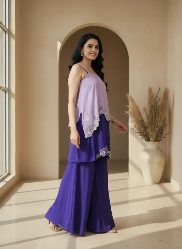 Purple_Pure_Chinon_Embroidered_Asymmetric_Cape_indopwestern_Set_For_Women