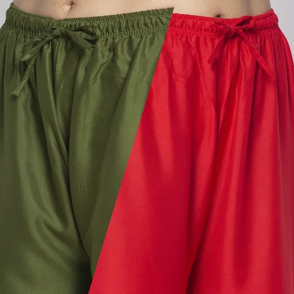 Green_And_Red_Rayon_Wide_Leg_Palazzo_Pants_For_Women