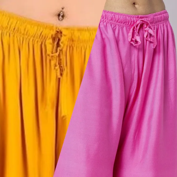 Mustard_Yellow_Pink_Rayon_Flared_Palazzo_Pants_For_Women